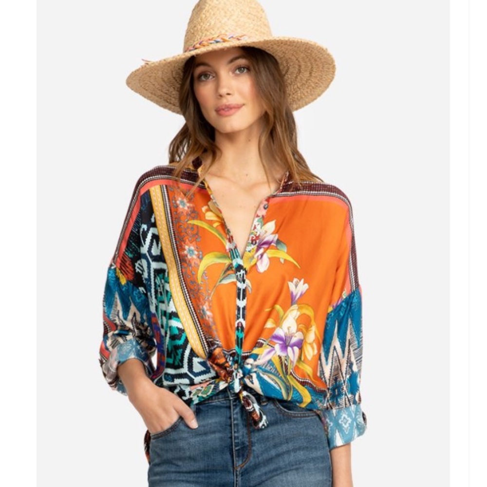 Johnny Was Allie Button Down Blouse